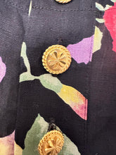 Load image into Gallery viewer, Rare Chanel Vintage Floral Linen Blouse FR 34 US 0/2