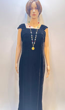 Load image into Gallery viewer, Vintage Chanel Early 1980s Long Velvet Black Evening Gown Size 4