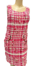 Load image into Gallery viewer, Chanel 14P Runway Pink White Tweed Dress FR 44 US 8/10