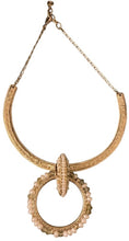 Load image into Gallery viewer, Rare Chanel 16A Paris in Rome Gold Pearl Runway Collar Statement Necklace