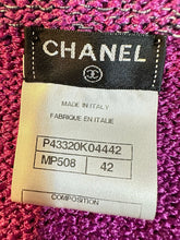 Load image into Gallery viewer, Chanel Raspberry Knit Dress FR 42 US 6/8