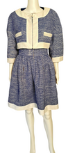 Load image into Gallery viewer, Chanel 13P Runway Blue White Dress Matching Bolero Jacket FR 40/42 US 4/6