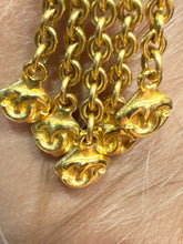 Load image into Gallery viewer, Chanel 96P Vintage dangle fringe gold plated CC clip on earrings