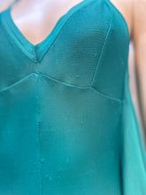 Load image into Gallery viewer, Chanel 09P Emerald Green Knit Draped Dress FR 36 US 4