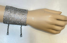 Load image into Gallery viewer, Very Rare Chanel Vintage 98A 1998 Fall 1100 Faceted Crystals Wide Bracelet