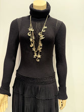 Load image into Gallery viewer, Rare Chanel 08P 2008 Spring Runway Stars Moon Gold Crystals Belt/Necklace