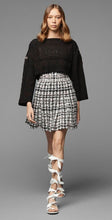 Load image into Gallery viewer, Chanel 20P Campaign Ad Tweed Pink Black White Eyelet Dress FR 38