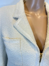 Load image into Gallery viewer, Vintage Chanel 95P Barbie Runway Ivory Patent Trim Skirt Suit FR 42 US 4/6