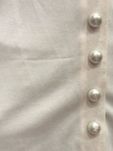 Load image into Gallery viewer, Chanel Satin Silk Pearl CC logo buttons Ivory Blouse FR 38