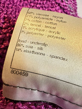 Load image into Gallery viewer, Chanel Raspberry Knit Dress FR 42 US 6/8