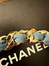 Load image into Gallery viewer, Chanel 08C 2008 Cruise Denim Chain Link Headband Hair Accessory, Necklace, Bracelet