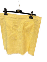 Load image into Gallery viewer, Chanel 06P yellow CC logo skirt FR 46 US 10/12