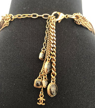 Load image into Gallery viewer, Rare Chanel 11P Runway CC Gripoix Gold Metal Extra Long Chains Necklace