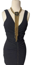 Load image into Gallery viewer, Rare Chanel 11P Runway CC Gripoix Gold Metal Extra Long Chains Necklace