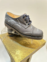 Load image into Gallery viewer, Vintage Chanel 1990s Black Oxford Lace Ladies Shoes EU 37.5 US 6.5