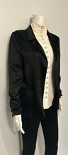 Load image into Gallery viewer, Versatile Casual Chanel 02P Black Satin Jacket FR 38