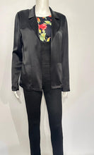 Load image into Gallery viewer, Versatile Casual Chanel 02P Black Satin Jacket FR 38