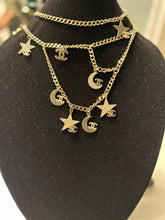 Load image into Gallery viewer, Rare Chanel 08P 2008 Spring Runway Stars Moon Gold Crystals Belt/Necklace