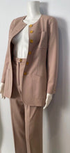 Load image into Gallery viewer, Chanel Boutique 97P, 1997 Spring Beige Blush Pant Jacket Suit Set FR 36 US 4
