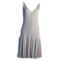 Load image into Gallery viewer, NWT Chanel 12P 2012 Spring Light Blue Summer Dress FR 36 US 4