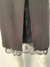 Load image into Gallery viewer, Vintage 01P, 2001 Spring Chanel 2 piece set Black Spaghetti Strap Dress with Lace overlay jacket US 2/4