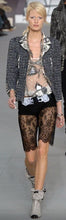 Load image into Gallery viewer, Chanel 2006 Spring, 06P Cotton tweed brown black white Blazer camellia jacket US 10/12