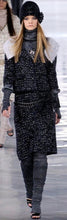 Load image into Gallery viewer, Chanel 05A 2005 Fall Gray Metallic Knit Sleeveless Turtleneck Sweater Top FR 38