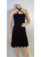 Load image into Gallery viewer, NWT Chanel 09P 2009 Spring Black Pleated Dress FR 40 US 4/6