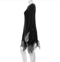 Load image into Gallery viewer, Chanel 09A 2009 Fall Runway Black Sweater Dress FR 34 US 4