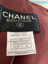 Load image into Gallery viewer, 97A, 1997 Fall Vintage Chanel Mahogany Rust Boucle Blazer Jacket FR 38