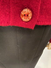 Load image into Gallery viewer, Vintage Chanel 98A, 1998 Fall Maroon Brick Red Cashmere Cardigan Sweater FR 38 US 4/6