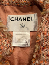 Load image into Gallery viewer, Rare Chanel 04P 2004 Spring Peach Pink Tweed Zip Up Jacket FR 38 US 4/6