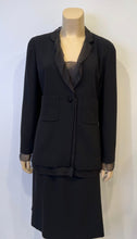 Load image into Gallery viewer, Vintage Chanel 98A 1998 Fall Black Chiffon Skirt Suit FR 38 US 6/8