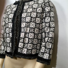 Load image into Gallery viewer, Chanel 10P 2010 Spring NWT New with Tags Sequin Grey Cardigan Jacket FR 46 US 12/14