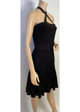 Load image into Gallery viewer, NWT Chanel 09P 2009 Spring Black Pleated Dress FR 40 US 4/6