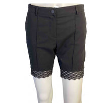 Load image into Gallery viewer, Chanel 2004 Spring, 04P Black Lace Trim Shorts FR 36 US 4