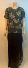 Load image into Gallery viewer, Chanel 17C 2017 Cruise Paris-Cuba Gold Metallic and Black Blouse FR 40 US 6/8