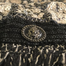 Load image into Gallery viewer, Chanel 10P 2010 Spring NWT New with Tags Sequin Grey Cardigan Jacket FR 46 US 12/14