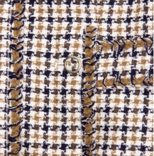 Load image into Gallery viewer, Chanel 08P, 2008 Spring 2 piece plaid tweed skirt suit jacket set size 10/12