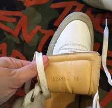 Load image into Gallery viewer, Chanel 09A 2009 Fall Chinchilla fur high top tennis sneakers short boots EU 38