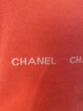 Load image into Gallery viewer, Chanel 04P, 2004 Spring Salmon/Orange Sleeveless sweater “Chanel" 8 times in design FR 42 US 8