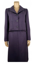 Load image into Gallery viewer, Chanel 01P 2001 Spring Navy Blue Skirt Suit with Jacket FR 38/40