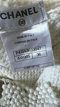 Load image into Gallery viewer, Chanel 11P 2011 Spring Floral Cotton Crochet White Asymmetrical Blouse Top FR 36 US 4