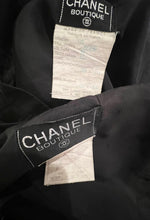 Load image into Gallery viewer, Vintage Chanel 1980’s Collection 15 Black Linen Skirt Suit US 2/4