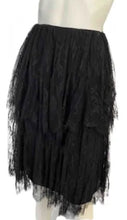 Load image into Gallery viewer, Chanel 01P 2001 Spring Black Lace Skirt FR 34