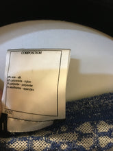 Load image into Gallery viewer, Chanel Blue White Silver Sparkle Geometric Stretch Dress FR 36 US 2/4/6