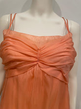 Load image into Gallery viewer, Chanel 07P 2007 Spring Peach Silk mini Dress FR 40