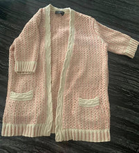 Load image into Gallery viewer, Chanel 18P 2018 Spring Pink Ivory 3 Pc Woven Cardigan Skirt Belt Skirt Set FR 36 US 4/6