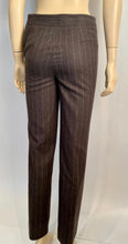 Load image into Gallery viewer, Vintage Chanel Identification 99A, 1999 Fall Gray Brown Pinstripe Pant Suit Set FR 34 US 2