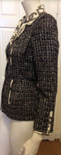 Load image into Gallery viewer, Chanel 2006 Spring, 06P Cotton tweed brown black white Blazer camellia jacket US 10/12
